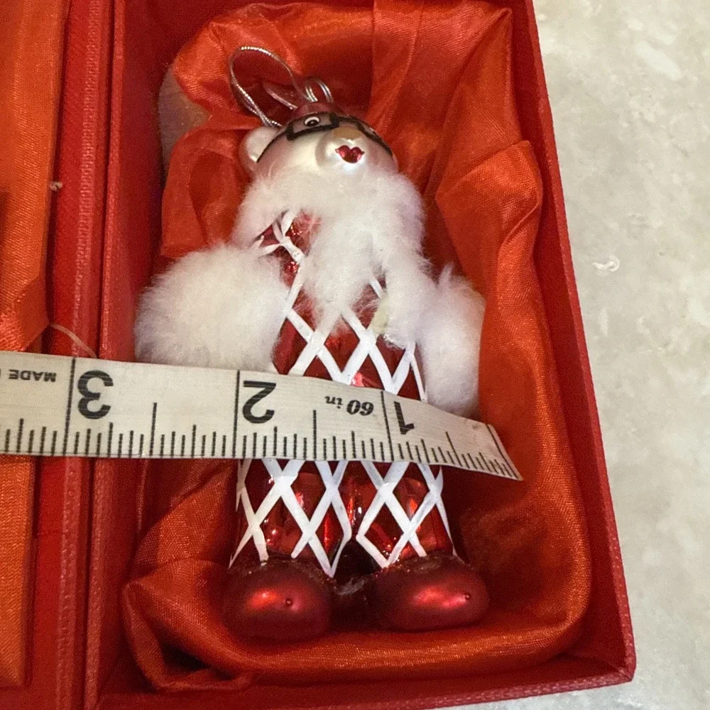 2014 St Jude Limited‎ Swarovski Elements Red White Bear Signed 320/400 & Box